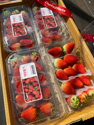 Premium Korean Strawberries 330g By The Box (4packs)