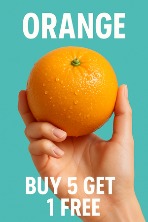 Oranges Buy 5 + 1 FREE