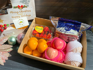 Gift Box Strawberries, Red Grapes, Oranges, Fuji Apples and Korean Pears