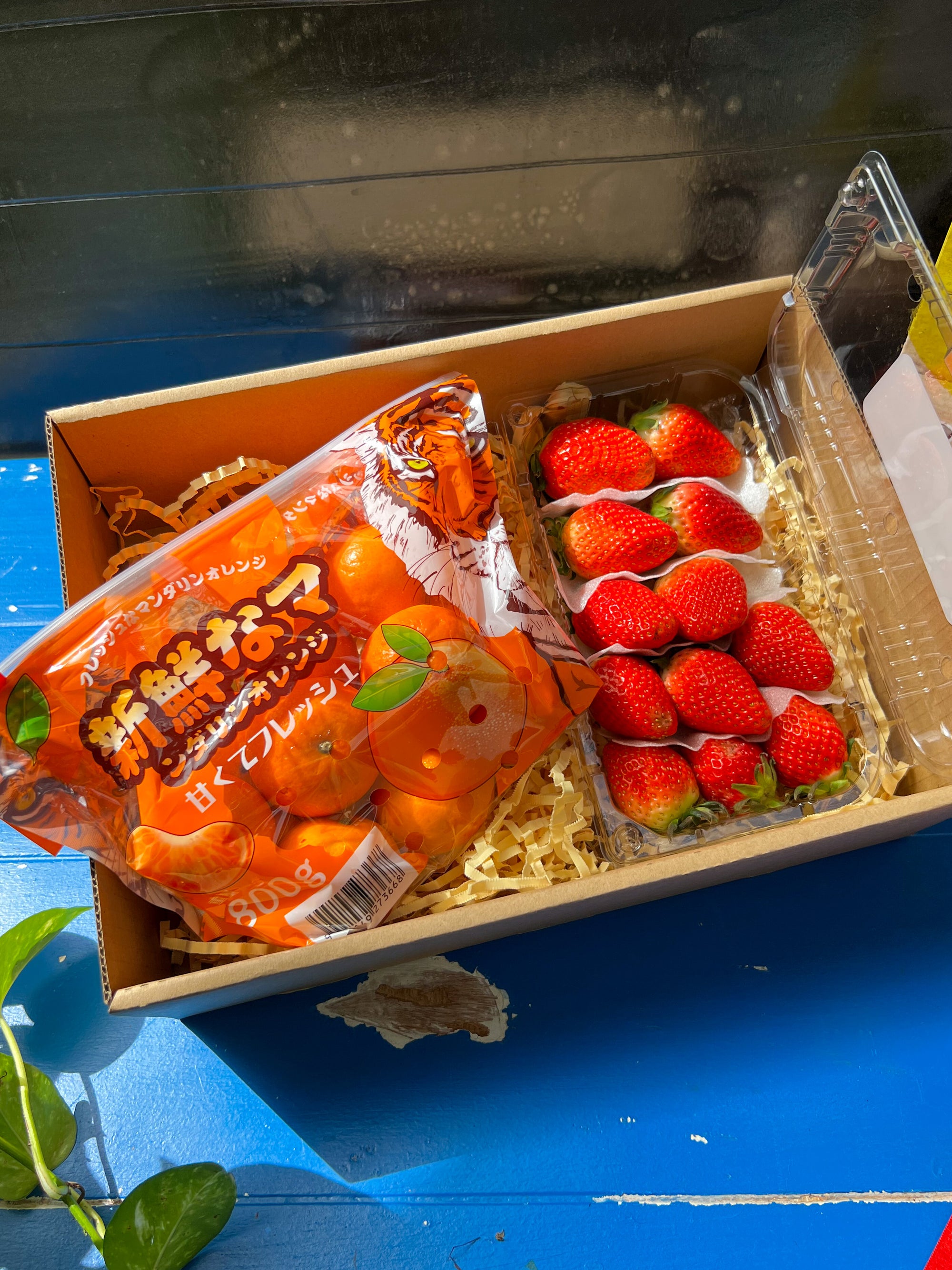 Gift Box Japan Mandarin and Korean Strawberries
