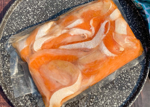 Salmon Belly Strips (Plain) 500g