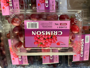 Crimson Red Seedless Grapes