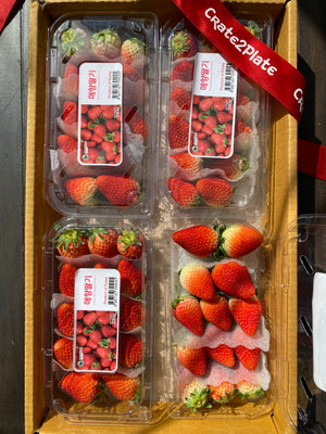 Premium Korean Strawberries 330g By The Box (4packs)