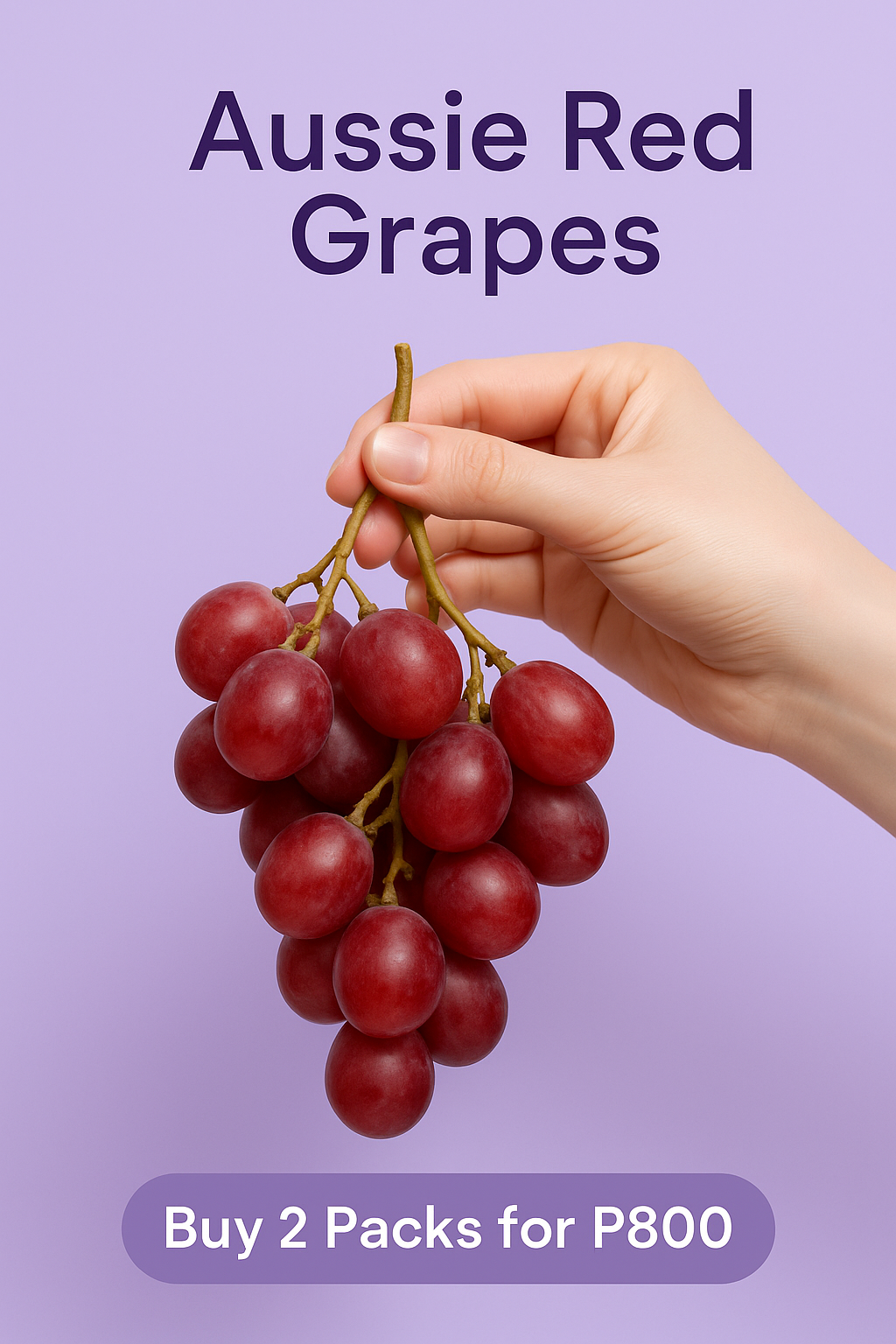 Buy 2 Aussie Red  Grapes for only Php 800