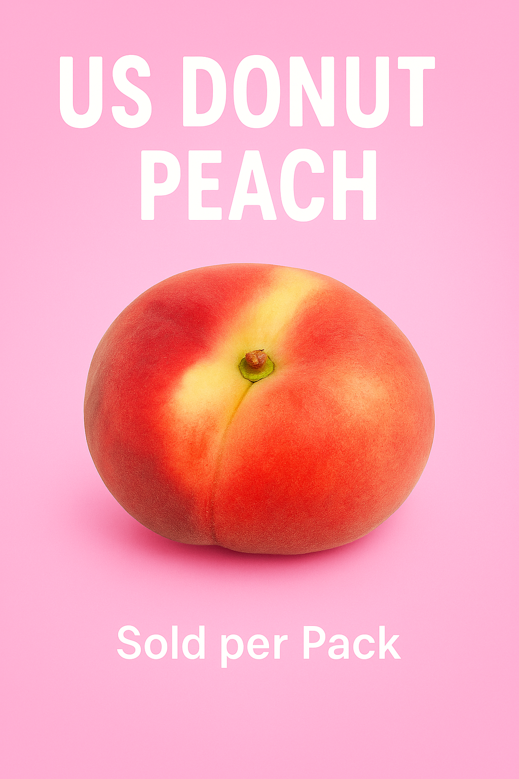 US Donut Peach (sold per pack)