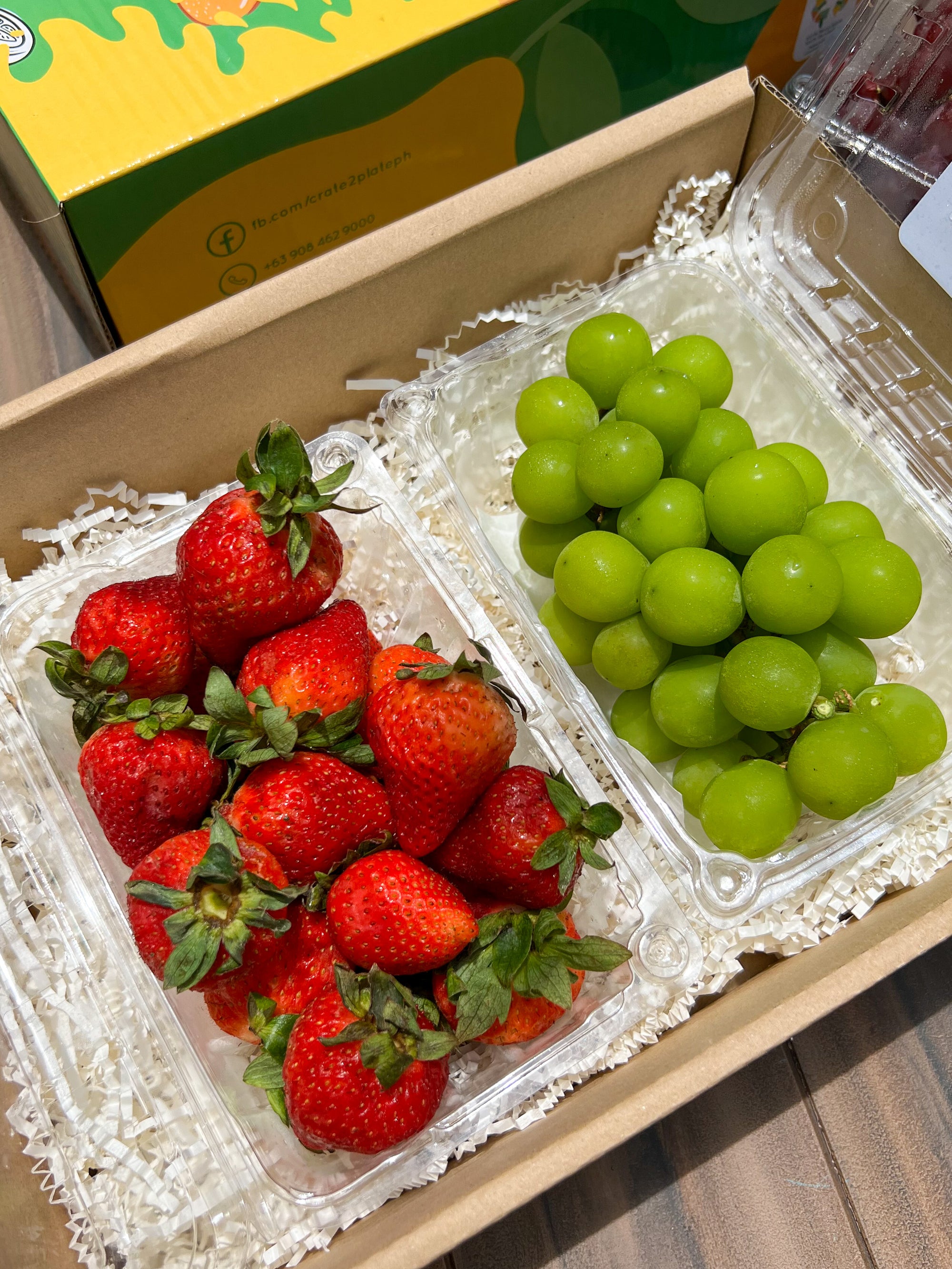 Gift Box Strawberries and Regular Muscat Shine Grapes
