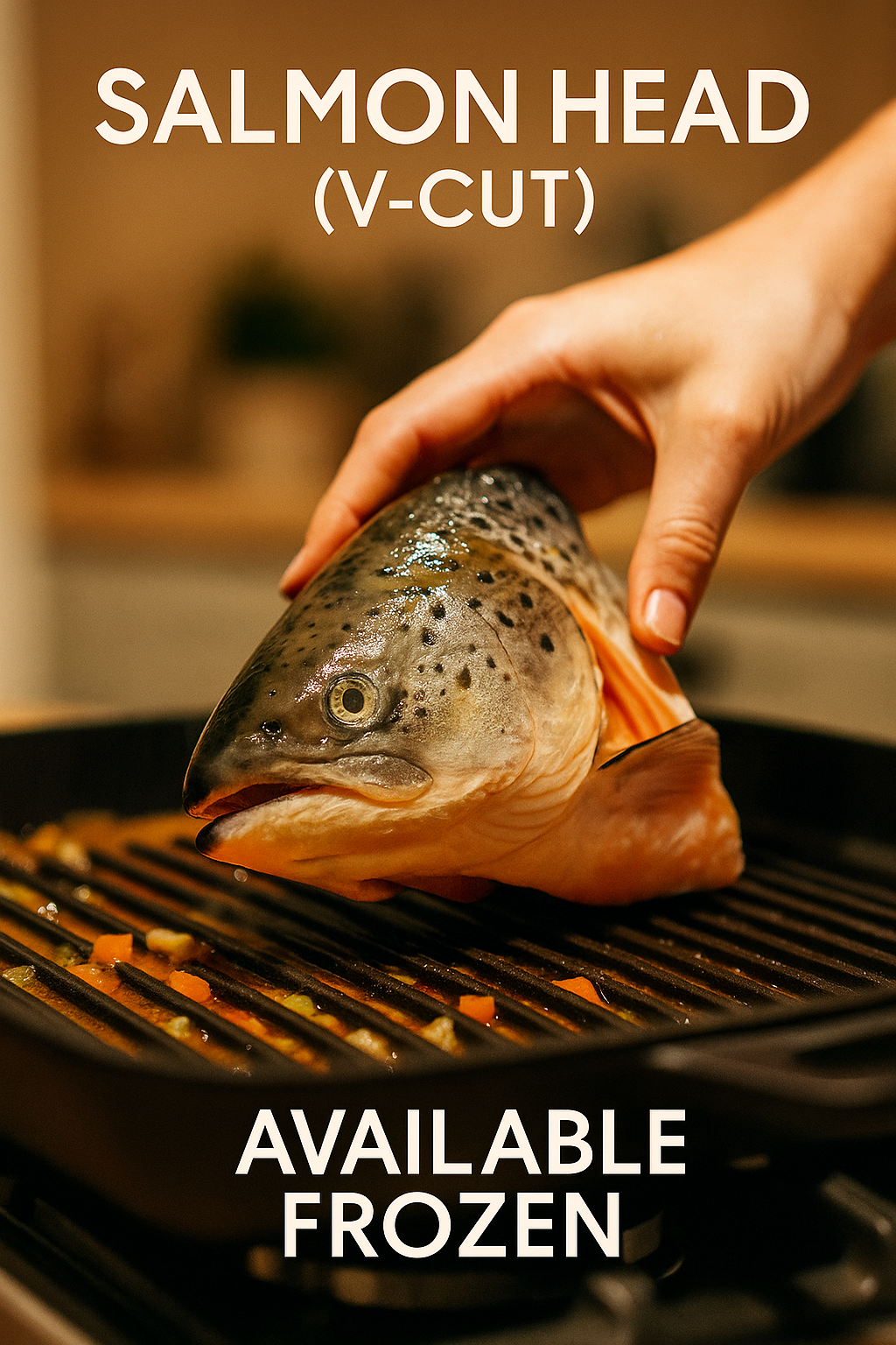 Salmon Head (V-Cut)