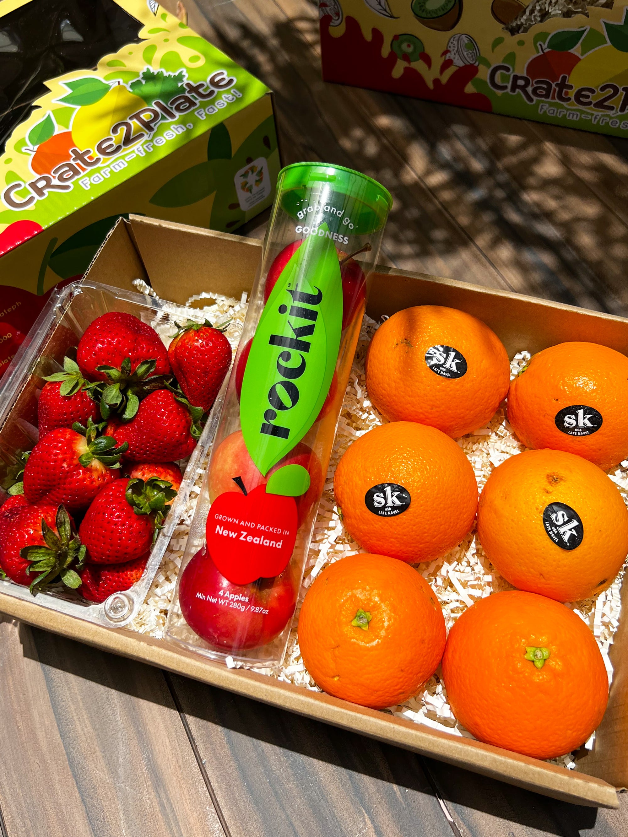 Gift Box Rockit Apples, Strawberries and Oranges