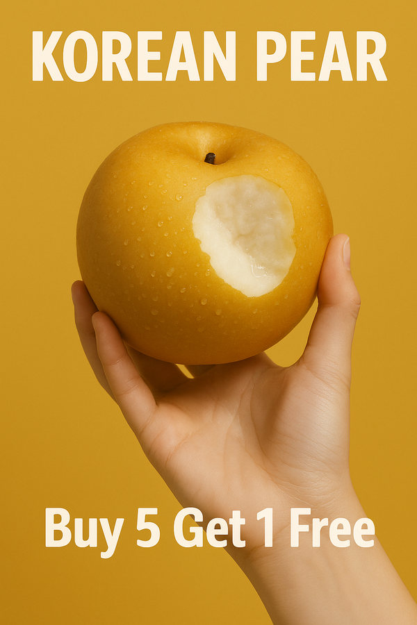 Korean Pears Buy 5 + 1 FREE
