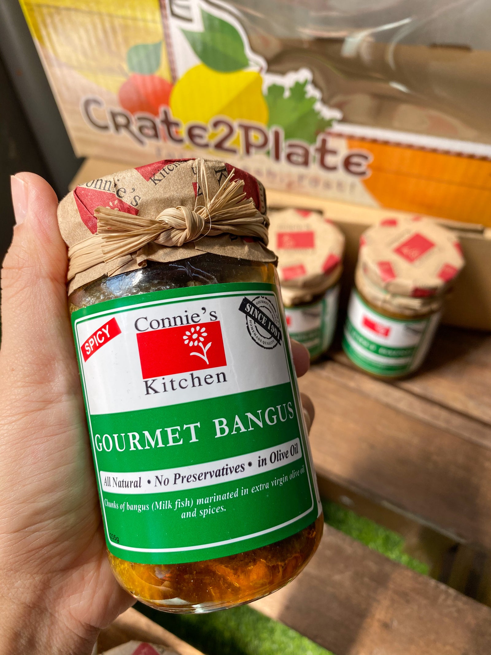 Gourmet Bangus (spicy) in Olive Oil