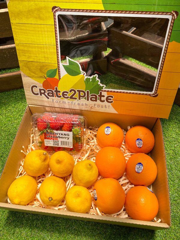 Gift Box Lemon | KOR Strawberry | Navel Oranges
