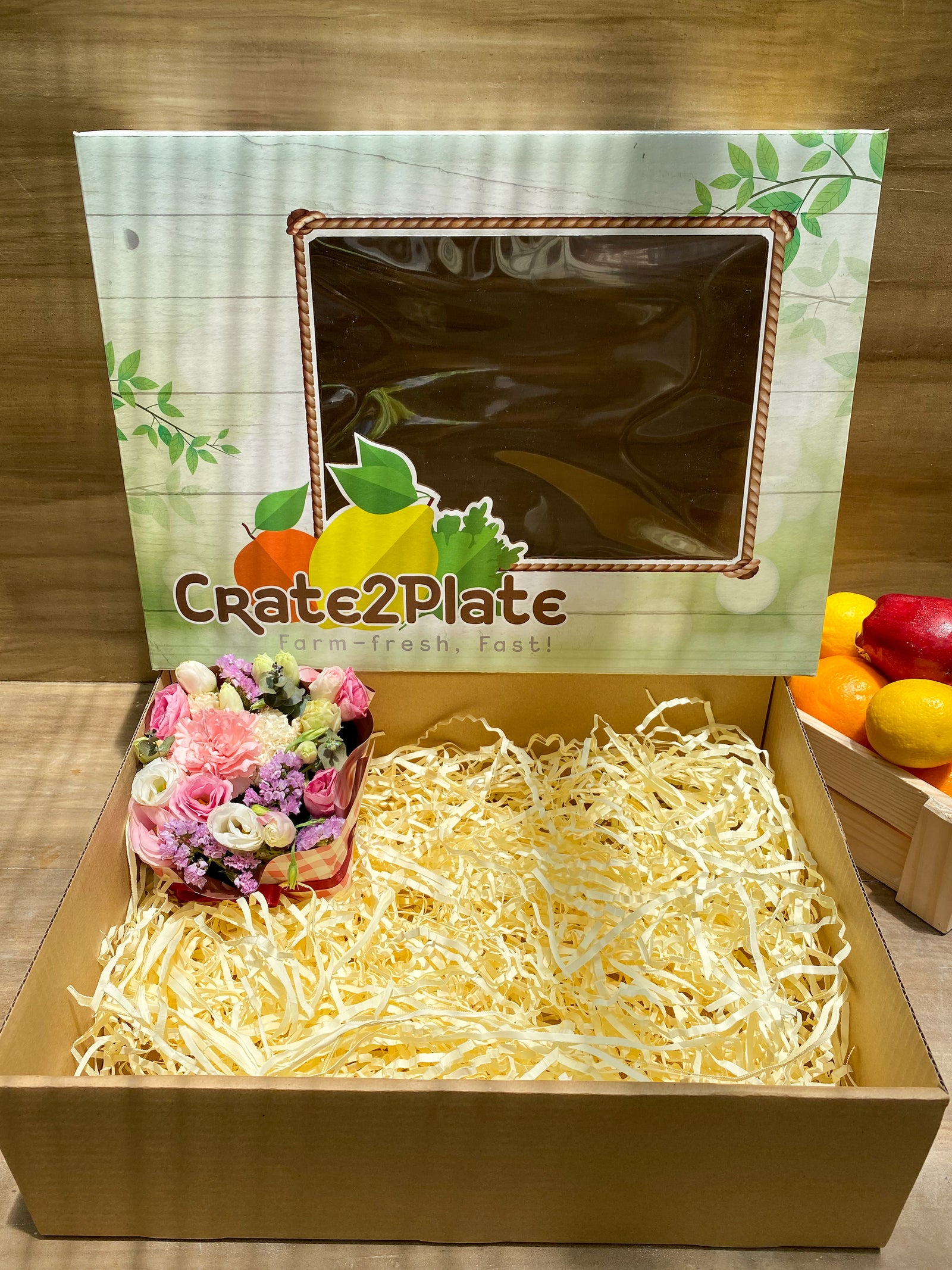 Flower Box in Empty Large Box