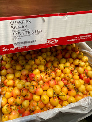 US Rainier Gold Cherries By The Box 4kg