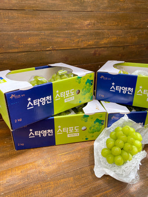 Korean Shine Muscat Grapes By The Box (2packs per box)