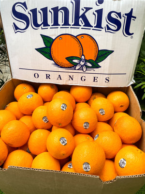 Sunkist Big Navel Oranges size 60 By the Box