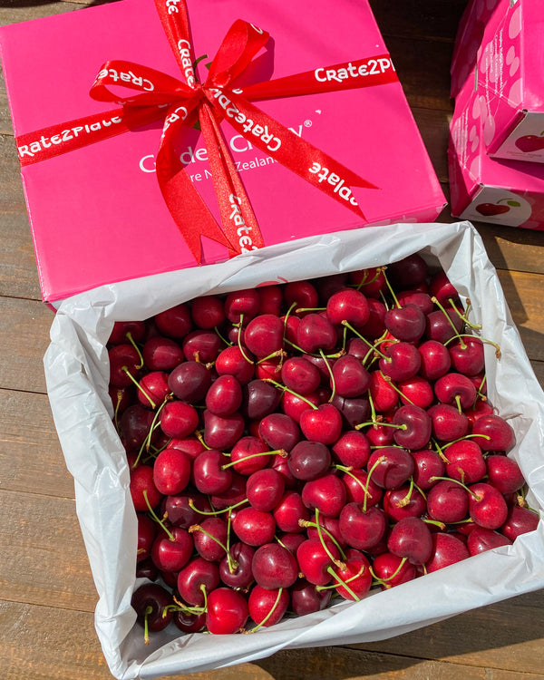 NZ Cherries 2KG Pink Box JUMBO size 28MM