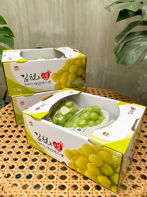 Korean Shine Muscat Grapes By The Box (2packs per box)