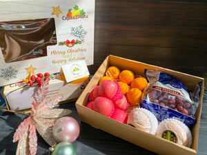 Gift Box Red Grapes, Oranges, Fuji Apples and Korean Pears (Holiday Gift Box)