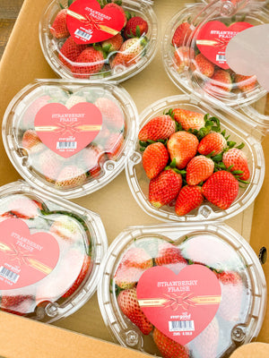 Korean Heart Shaped Strawberries 250g