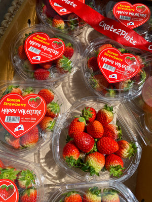 Korean Heart Shaped Strawberries 250g