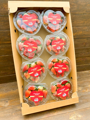 Korean Heart Shaped Strawberries 250g