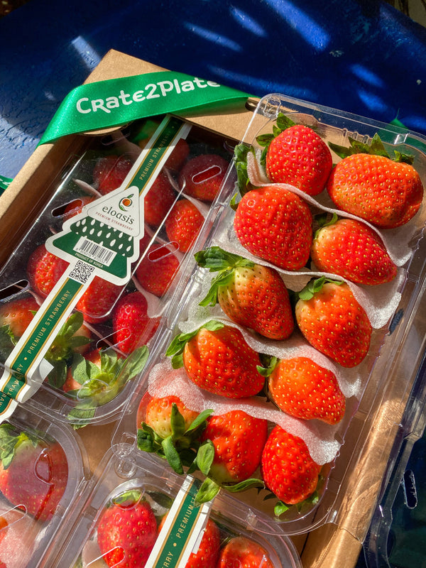 Premium Korean Strawberries 330g By The Box (4packs)