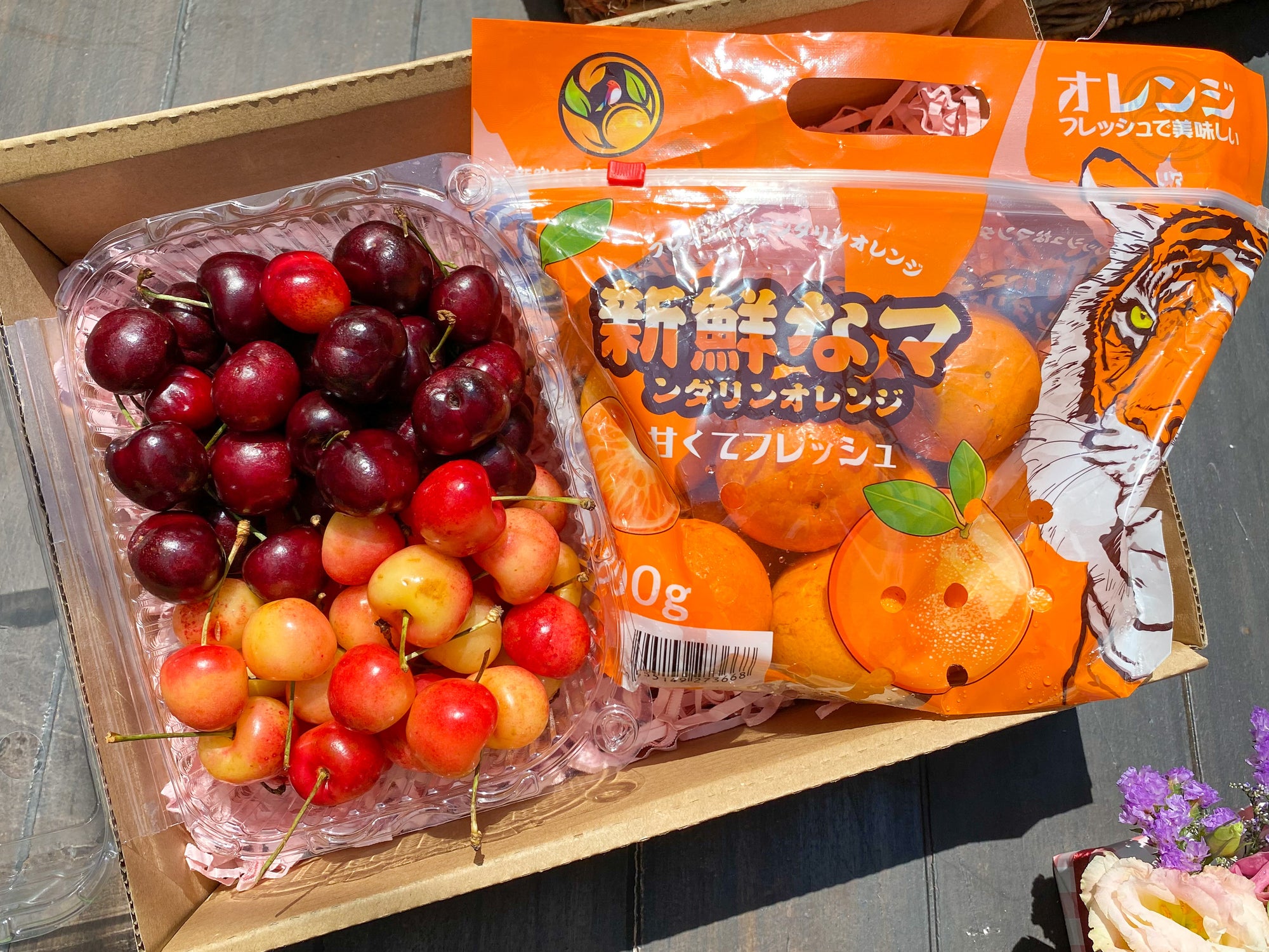 Gift Box US Cherry Duo and Japan Ponkan Pack