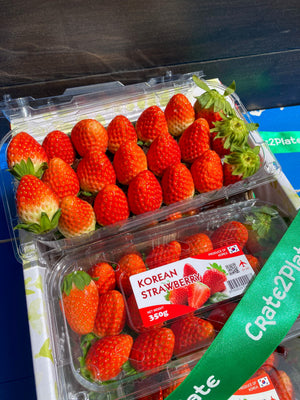Buy 2 Korean Strawberries 330g (long container) for Php 1800