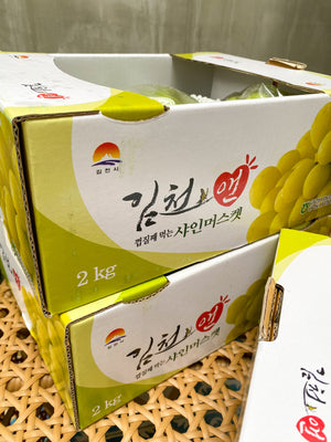 Korean Shine Muscat Grapes By The Box (2packs per box)