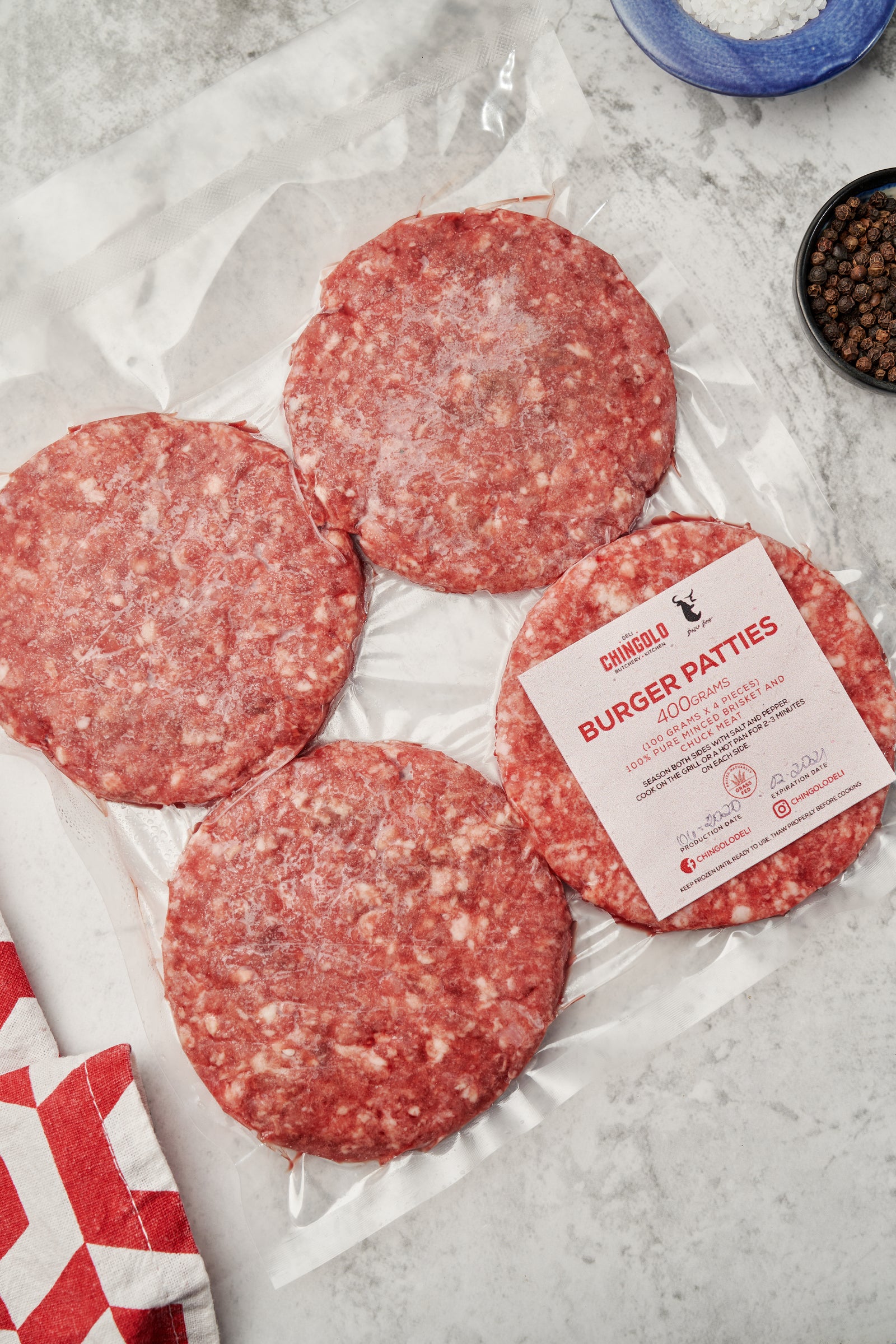 Bolzico Beef Burger Patties 400gms